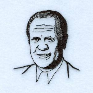 Picture of Gerald R. Ford Machine Embroidery Design