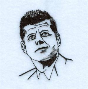 Picture of John F. Kennedy Machine Embroidery Design
