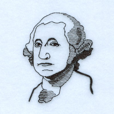 George Washington Machine Embroidery Design