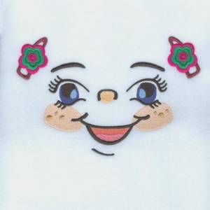 Picture of Happy Girl Machine Embroidery Design