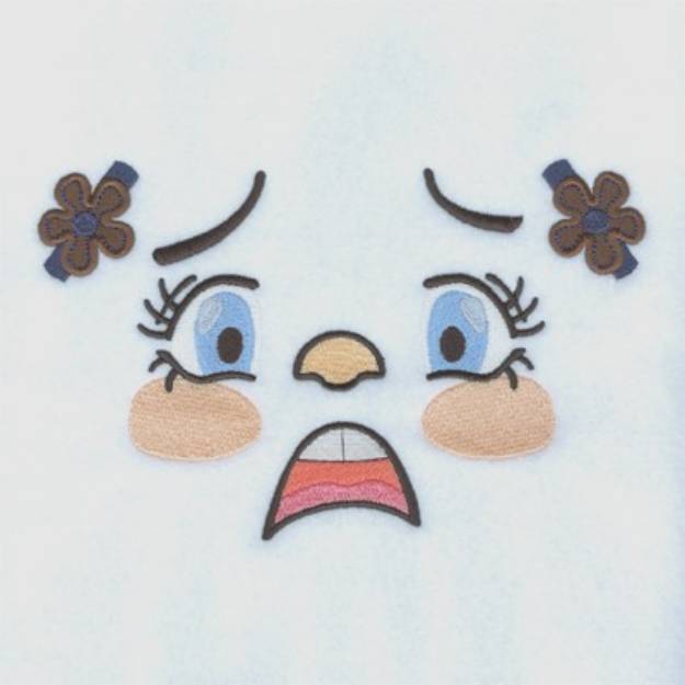 Picture of Scared Girl Machine Embroidery Design