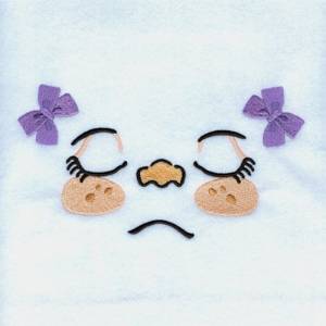 Picture of Sleeping Girl Machine Embroidery Design