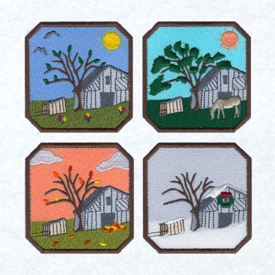 Farm Seasons Machine Embroidery Design