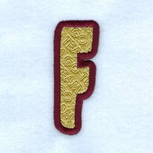 Picture of Spirit Font F Machine Embroidery Design