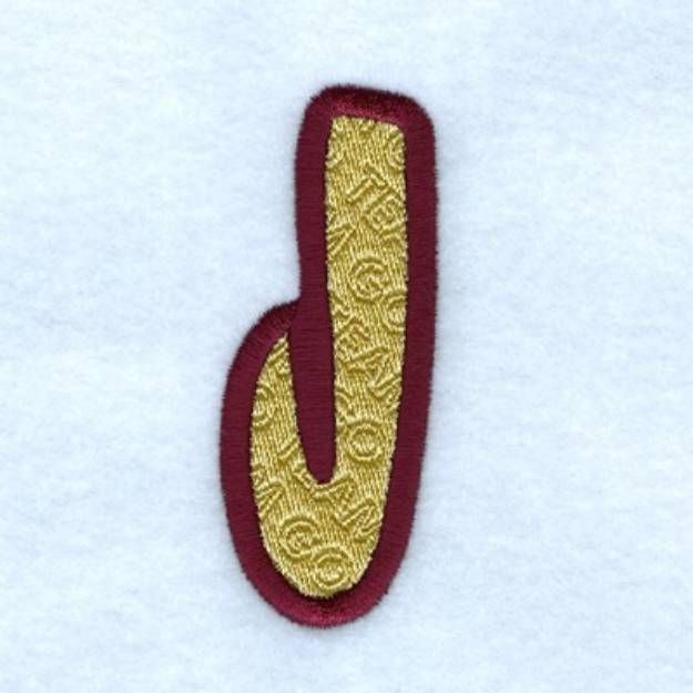 Picture of Spirit Font J Machine Embroidery Design
