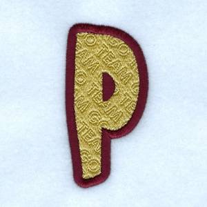 Picture of Spirit Font P Machine Embroidery Design