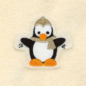 Picture of Snow Angel Penguin Machine Embroidery Design