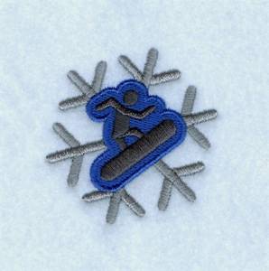 Picture of Snowboarding Machine Embroidery Design