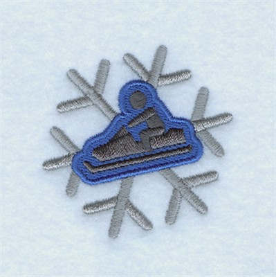 Snowmobiling Machine Embroidery Design