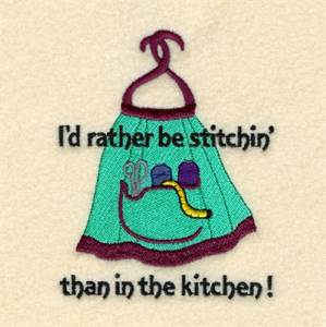 Picture of Rather Be Stitchin Machine Embroidery Design