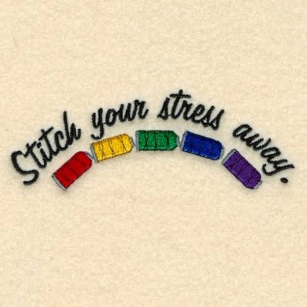 Picture of Stitch Your Stress Away Machine Embroidery Design
