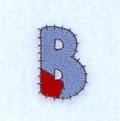 Patch B Machine Embroidery Design