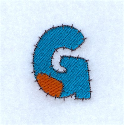 Patch G Machine Embroidery Design