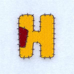 Picture of Patch H Machine Embroidery Design
