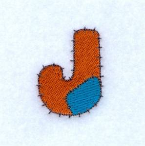 Picture of Patch J Machine Embroidery Design