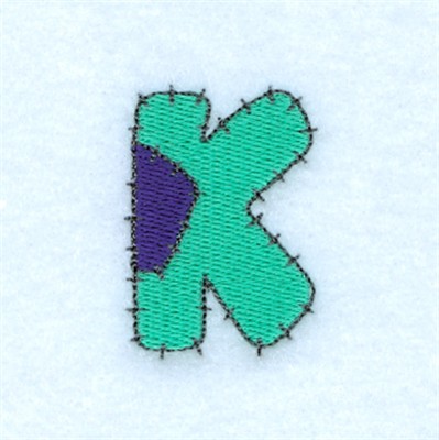 Patch K Machine Embroidery Design
