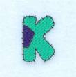 Picture of Patch K Machine Embroidery Design