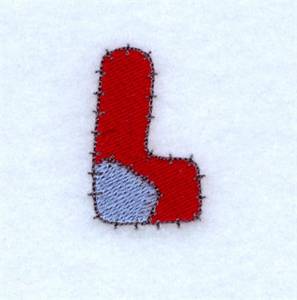 Picture of Patch L Machine Embroidery Design