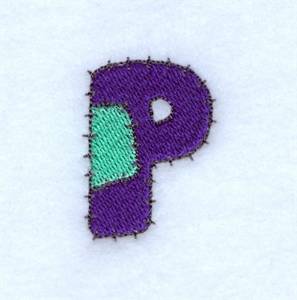 Picture of Patch P Machine Embroidery Design