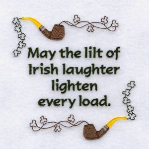 Picture of Irish Laughter Blessing Machine Embroidery Design