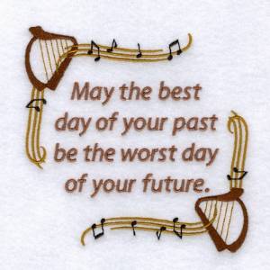 Picture of Past and Future Blessing Machine Embroidery Design