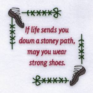 Picture of Stoney Path Blessing Machine Embroidery Design