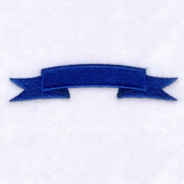 Picture of Blue Ribbon Banner Machine Embroidery Design