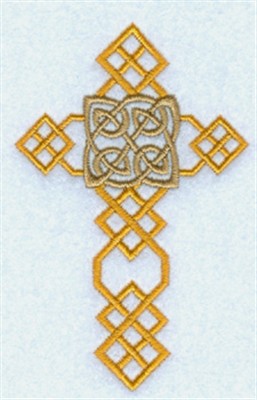 Celtic Cross Machine Embroidery Design