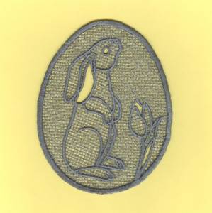 Picture of Rabbit Lace Machine Embroidery Design