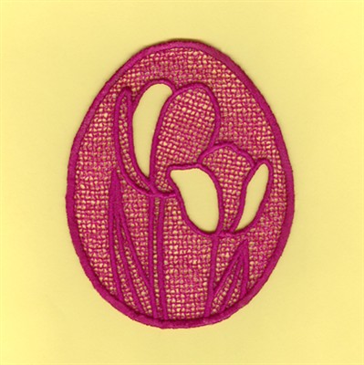 Tulip Lace Machine Embroidery Design