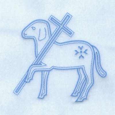 Paschal Lamb Machine Embroidery Design