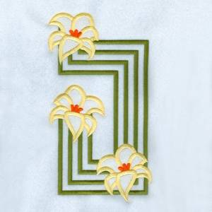 Picture of Large Lilies Machine Embroidery Design