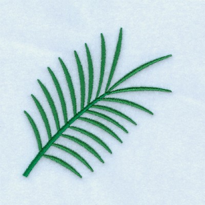 Palm Frond Machine Embroidery Design