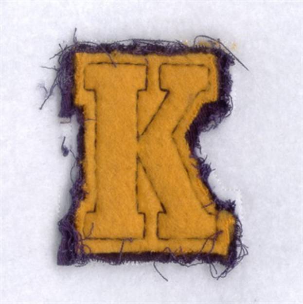 Picture of Fringe Applique Alphabet Machine Embroidery Design