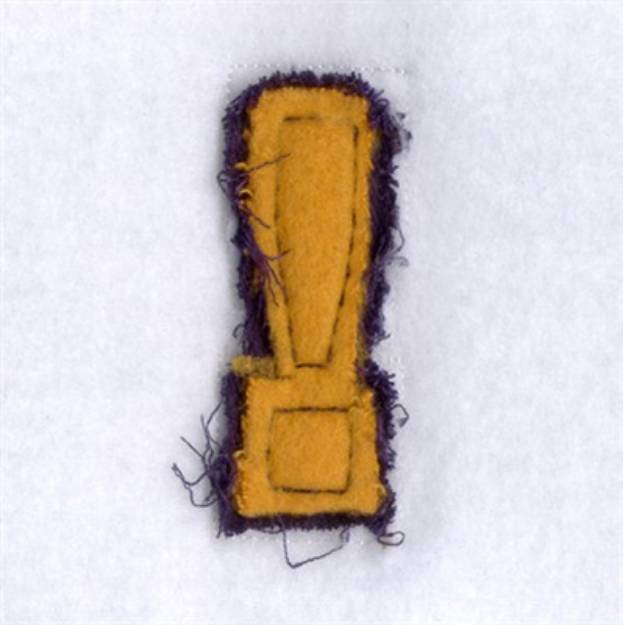 Picture of Fringe Applique Alphabet Machine Embroidery Design