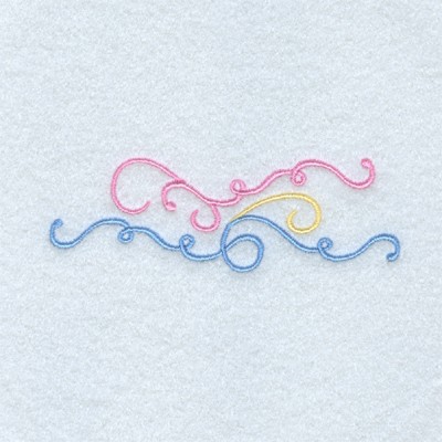 Flourish Curls Machine Embroidery Design