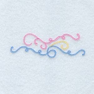 Picture of Flourish Curls Machine Embroidery Design
