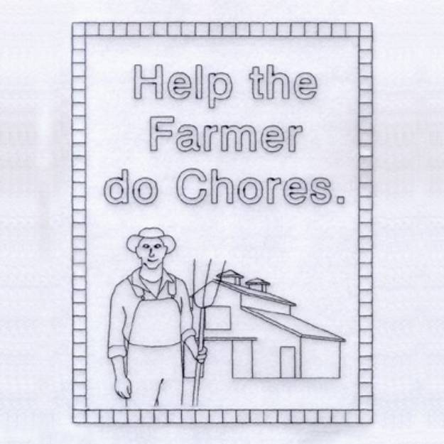 Picture of Help the Farmer Machine Embroidery Design