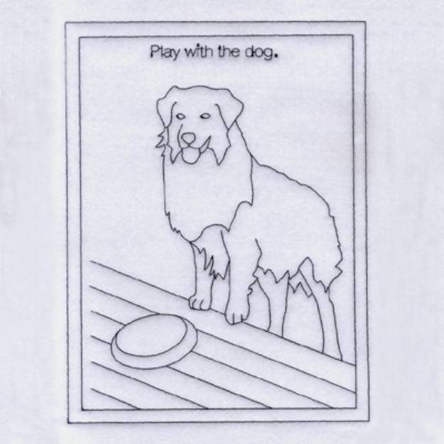 Picture of Play with the Dog Machine Embroidery Design