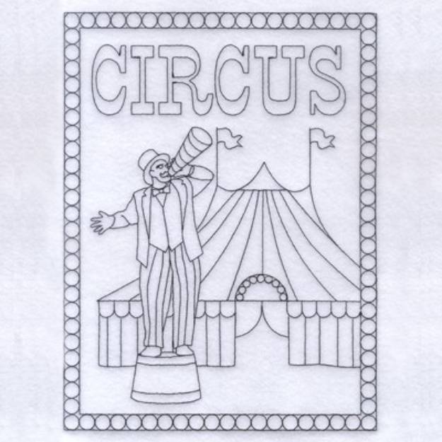 Picture of Circus Cover Page Machine Embroidery Design
