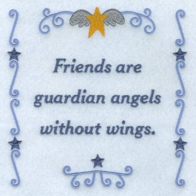 Picture of Guardian Angels Machine Embroidery Design