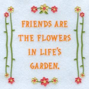 Picture of Lifes Garden Machine Embroidery Design
