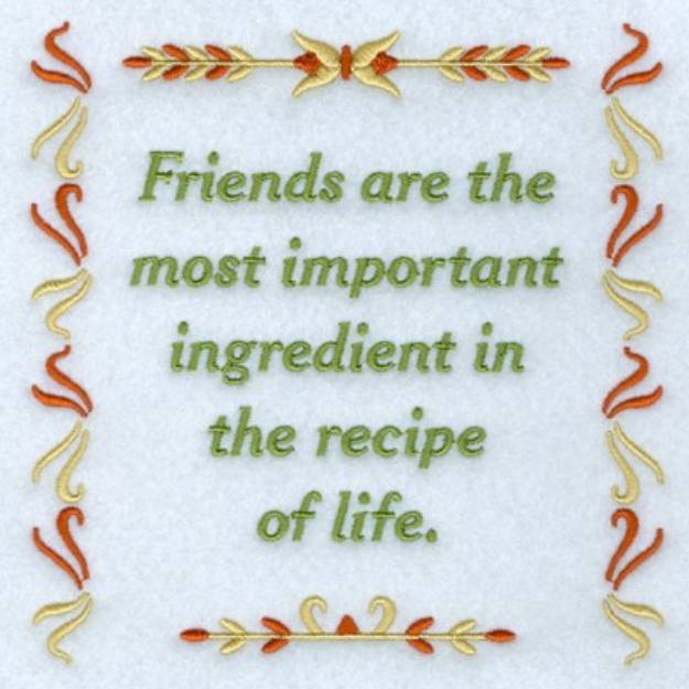 Picture of Recipe of Life Machine Embroidery Design