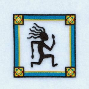 Picture of Kokopelli with Maracas Machine Embroidery Design