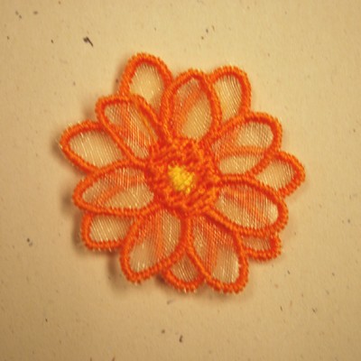 3D Flower Machine Embroidery Design