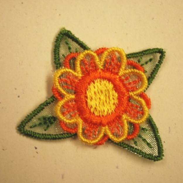Picture of 3D Flower Machine Embroidery Design