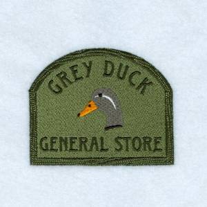 Picture of Grey Duck Sign Machine Embroidery Design
