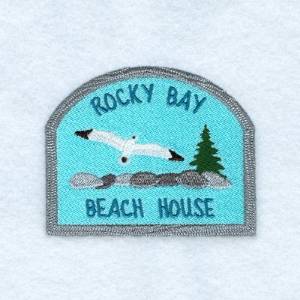 Picture of Rocky Bay Sign Machine Embroidery Design