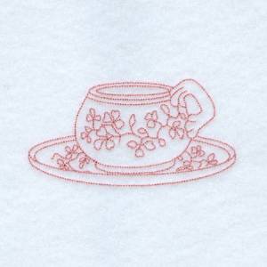 Picture of Amelia Teacup Machine Embroidery Design