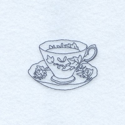 Bianca Teacup Machine Embroidery Design